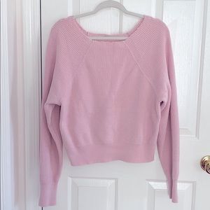 free people pink sweater